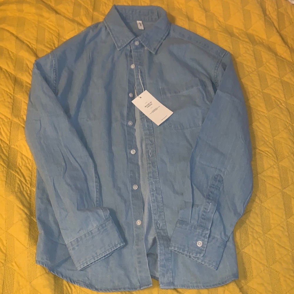 Coffeestrict Matisse Cotton Shirt Light Blue Size L